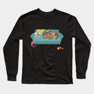 Cats lover quarantine day gift Long Sleeve T-Shirt
